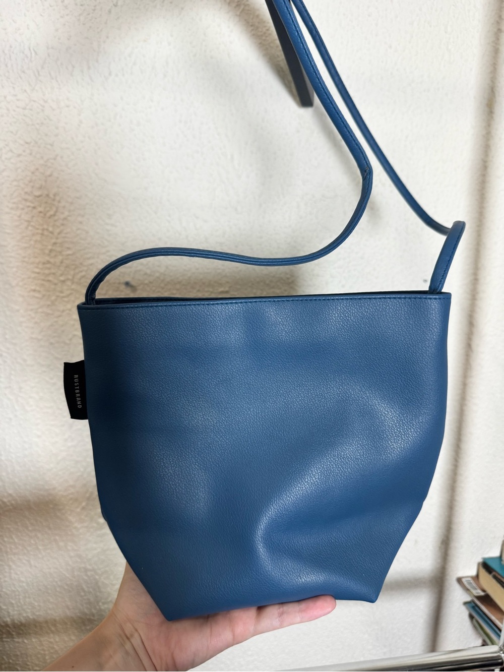 Rustbrand Blue Minimalist Crossbody Shoulder Bag